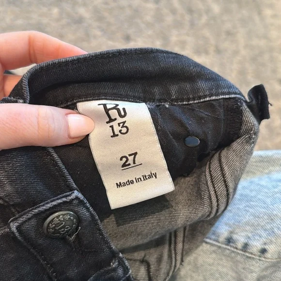 R13 High Rise Skinny Black Jeans - Picture 15 of 16